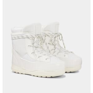 BOGNER Verbier Snow Boots White Plush Fleece Lining Made in Italy Sz 7 NWOB $490